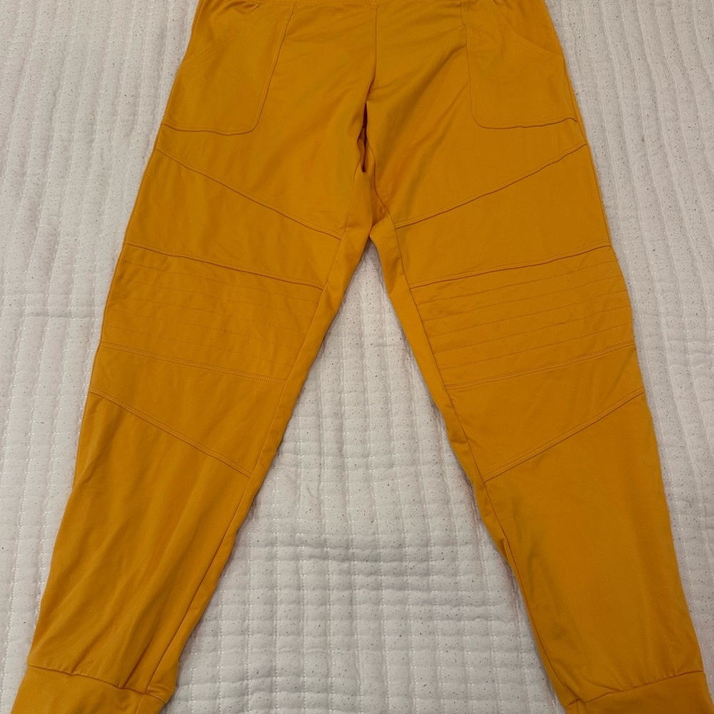 Fleo Mustard Yellow Track Pants